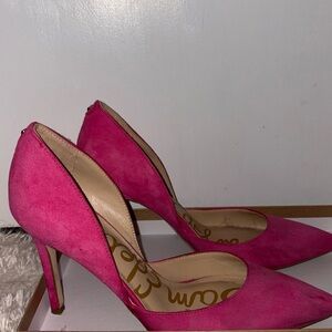 PINK SAM EDELMAN SUADE PUMPS